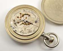 Handsome Elgin c. 1900 Pocket Watch in Nickel