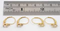 2 Pairs of French Back Opal Earrings
