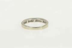 14K White Gold 0.22 Ctw Diamond Classic Channel Wedding Band Ring