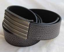 Casual Leather Belt 1 1/2 Inch Wide, Made In Italy