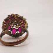 Unique 18kt Gold, Opal, & Ruby Cocktail Ring
