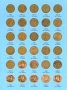 Set of Lincoln Wheat Cents 1941-1975 in Album