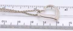 Vintage Sterling Silver Heart Shaped pendant on Chain