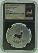 2017 South Africa Krugerrand 1 oz .999 Silver 50th Anniversary