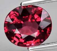 Ravishing 1.69ct rich red violet Rhodolite Garnet