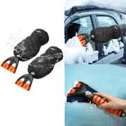 2PCS Snow Shovel Set Windscreen Ice Scraper Gloves