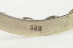 Sterling Silver Oval Agate Cabochon Inlay Statement Collar Necklace