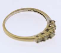 10KT White Gold Two Diamond Bands