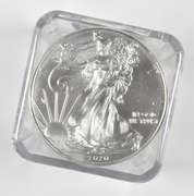 (20) BU 2020-(S) American Silver Eagle FDOI Emergency Issue - PCGS
