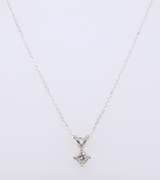 Dazzling Princess Cut Diamond Pendant on Chain