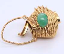 Pleasing Yellow Gold Crabbing Basket