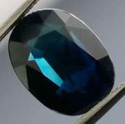 Certified! 2.45ct unheated midnight blue Sapphire