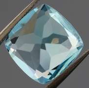 Vivid! 4.70ct cushion cut Swiss blue Topaz