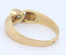 Handsome Yellow Gold Ruby, Emerald and Sapphire Cocktail Ring