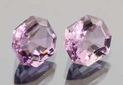 Glittering 3.54ct fancy cut Brazilian Amethyst pair