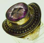 Vintage Sterling Silver Pink Spinel Ring