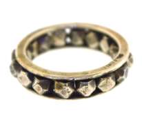 Sterling Silver Moving Rock Style band