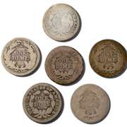1841 O 1851 O 1857 1884 S 1891 O &S Seated Dimes