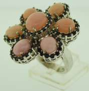 Sterling Silver Large Floral Ring