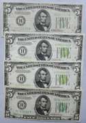 4 1934 1934 A $5 Federal Reserve Notes