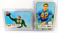 2 Bowman Gum 1954 Football Cards
