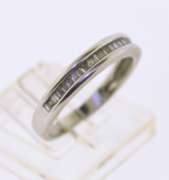 10KT White Gold Two Diamond Bands