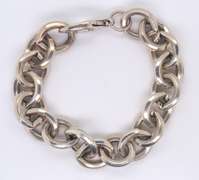 Vintage Sterling Silver Fancy Link Bracelet