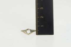 14K White Gold Art Deco 4.2mm Filigree Engagement Setting Ring