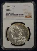 1904-O Morgan Silver Dollar NGC MS64