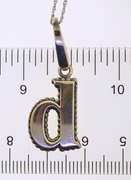 Sterling Silver Caviar Initial Necklace