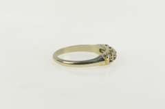 14K White Gold Vintage NOS 1950's Wedding Five Stone Setting Ring
