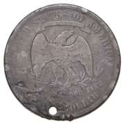 1875 Seated Liberty Trade Dollar - Counterstamped