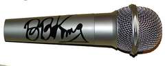 B.B. King Autographed Facsimile Signed Microphone