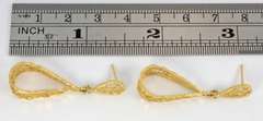Dangling Filigree 14k YG Earrings