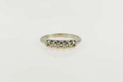 14K White Gold Vintage NOS 1950's Wedding Band Setting Ring