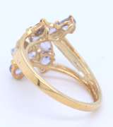 Attractive Yellow Gold Tanzanite and Diamond Ring