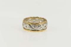 14K Yellow Gold Vintage NOS 1950's Retro Wedding Band Ring