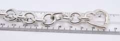 Tiffany & Co oval Link Bracelet with Heart Charm