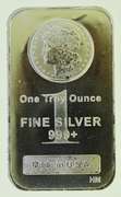 Morgan Silver Dollar 1oz .999 Fine Silver Bar In a Case