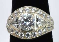 Sterling Silver Ring With CZs