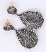 Stunning 6.24ctw Single Cut Diamond Dangle Earrings