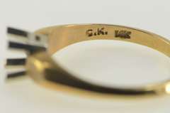 14K Yellow Gold Vintage NOS 1950's 5.0mm Engagement Setting Ring
