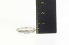 Platinum 0.68 Ctw VVS Diamond Baguette Wedding Band Ring