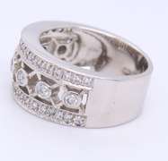 Dazzling White Gold Diamond Band