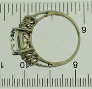 Sterling Silver Emerald Cut White Topaz Ring