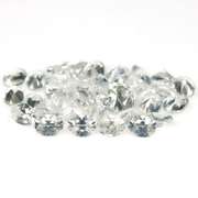 Outstanding 9.21ct diamond white Zircon set