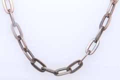 Vintage Sterling Silver Long Chain Necklace