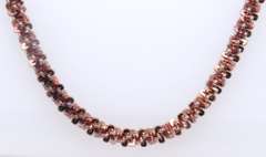 Vintage Italian Sterling Silver Popcorn Necklace