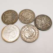 Lot of 5x Morgan Silver Dollars- Includes CC
