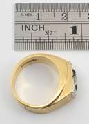 Tasteful Man's 14k Diamond Ring